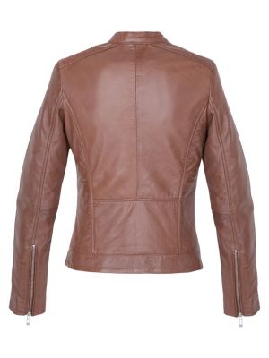 Кожаная куртка Lee Cooper коричневая