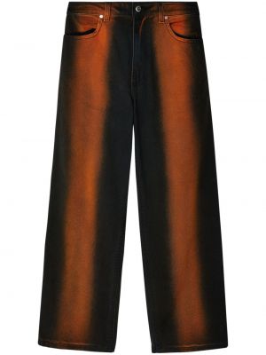 Bavlnené džínsy s prechodom farieb Eckhaus Latta hnedá