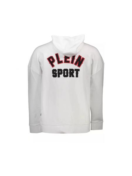 Sportlich hoodie aus baumwoll Plein Sport weiß