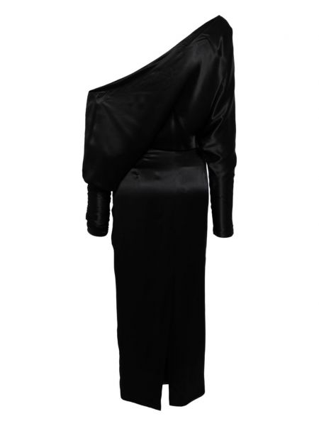 Hedvábné koktejlové šaty Kiki De Montparnasse černé