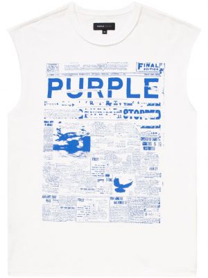 Βαμβακερό πουκάμισο με σχέδιο Purple Brand