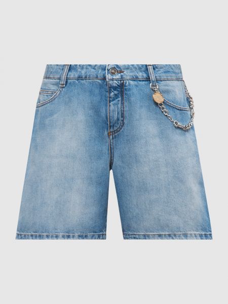 Голубые джинсовые шорты Ermanno Scervino