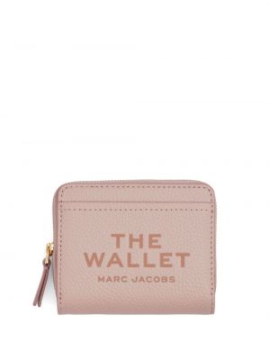 Δερμάτινος πορτοφόλι Marc Jacobs ροζ