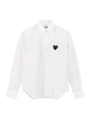 Koszula w serca klasyczna Comme Des Garcons Play biała