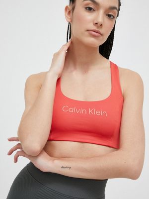 Biustonosz Calvin Klein Performance pomarańczowy