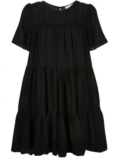 Платье с короткими рукавами Anine Bing, черное