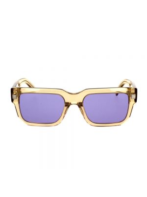 Okulary przeciwsłoneczne w geometryczne wzory Givenchy brązowe