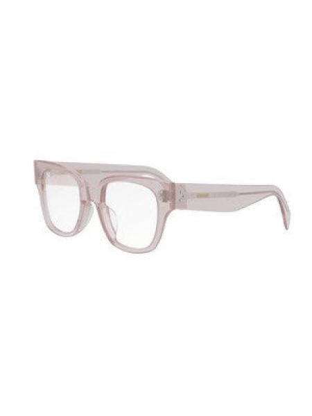 Okulary w grochy w geometryczne wzory Céline różowe