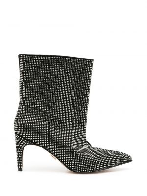 Ankle boots mit kristallen Andrea Bogosian schwarz
