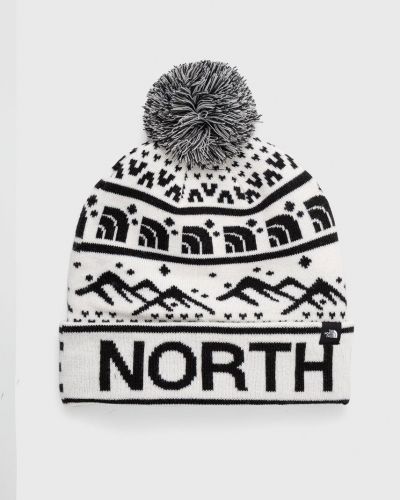Dzianinowa czapka The North Face biała