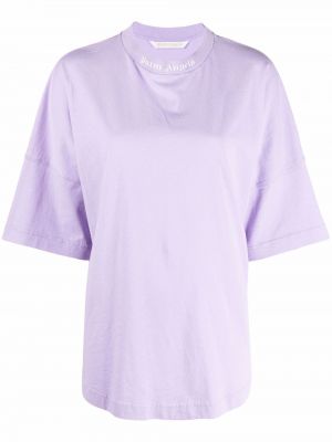 Camiseta sin mangas con estampado Palm Angels violeta