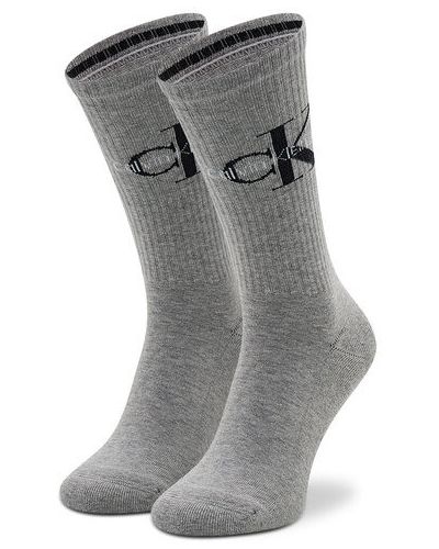 Ponožky so slieňovým vzorom Calvin Klein Jeans sivá