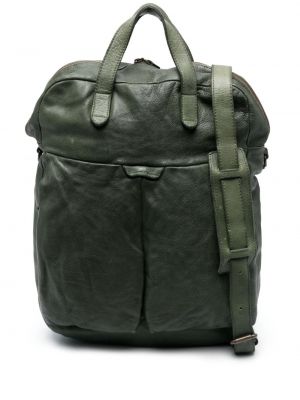 Δερμάτινη τσάντα shopper Officine Creative πράσινο