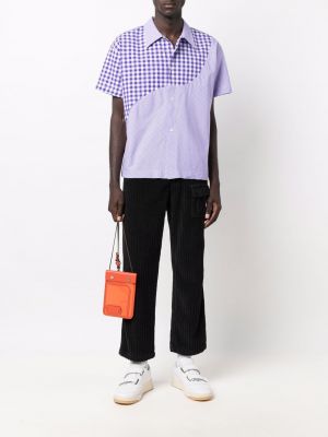 Camisa a cuadros Erl violeta