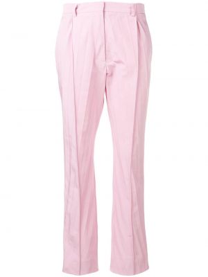 Plisirane hlače Valentino Garavani roza