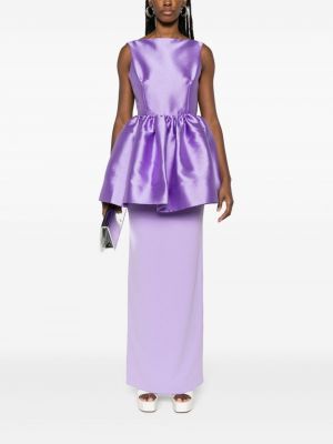 Vakarinė suknelė su baskų Solace London violetinė