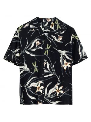 Рубашка в цветочек с принтом Rag & Bone черная