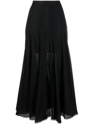 Dlouhá sukně s vysokým pasem Charo Ruiz Ibiza - černá