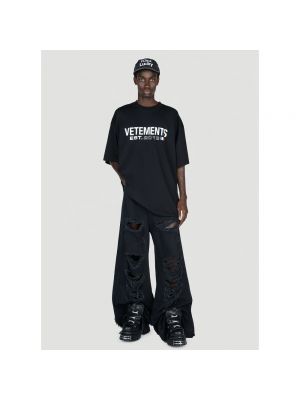 Jeansy relaxed fit Vetements czarne