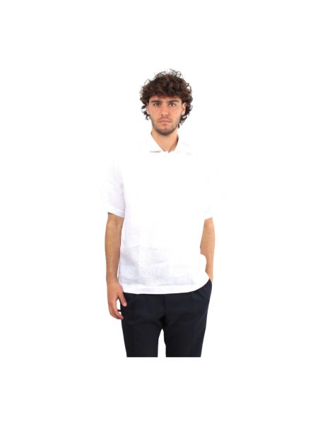 Lniana koszula Paolo Pecora biała