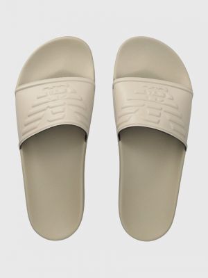 Pantofle Emporio Armani Underwear béžové