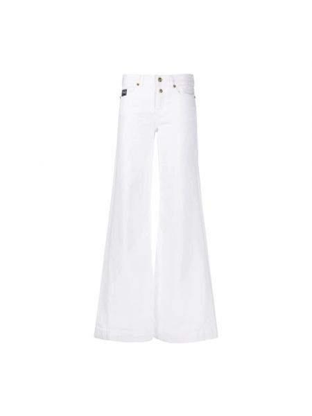 Jeansy dzwony Versace Jeans Couture białe