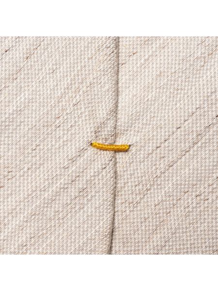 Corbata de lino de seda Eton beige