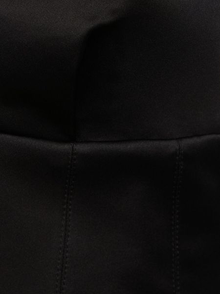 Satenska mini obleka Monot črna