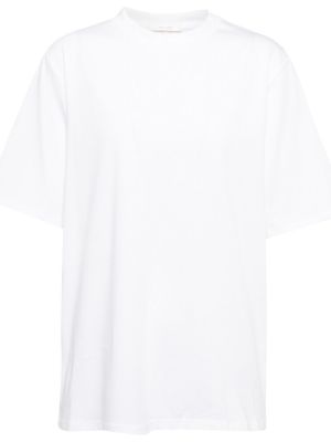 Bavlnené tričko The Row biela