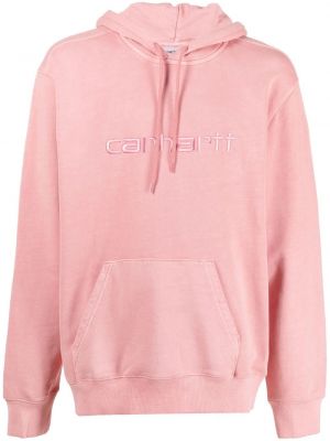 Bomull brodert hettegenser Carhartt Wip rosa