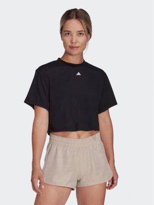 Tricou cu croială lejeră Adidas negru