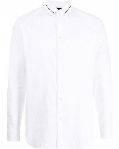 Camiseta de tejido jacquard Emporio Armani blanco