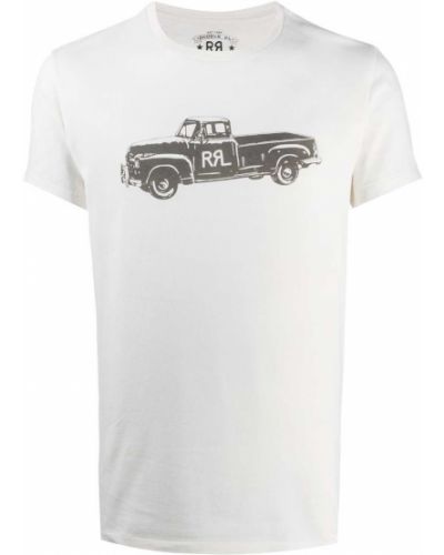 T-krekls ar apdruku Ralph Lauren Rrl balts