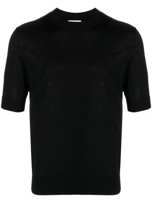 Вълнена тениска Ballantyne черно