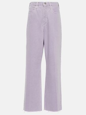 Voľné džínsy Frame fialová