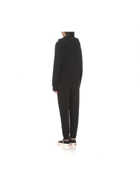 Sudadera con capucha con bordado de algodón Kenzo negro