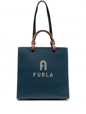 Borsa shopper Furla blu