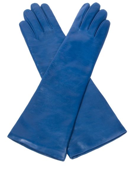 Кожаные перчатки Sermoneta Gloves синие
