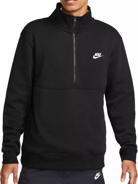 Пуловер на молнии Nike черный