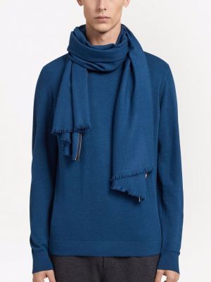 Echarpe en tricot Zegna bleu
