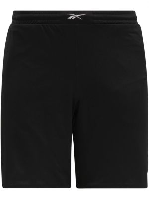 Pantaloni scurți cu imagine plasă Reebok negru