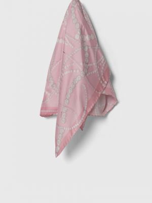 Jedwabna chusta Lanvin różowa