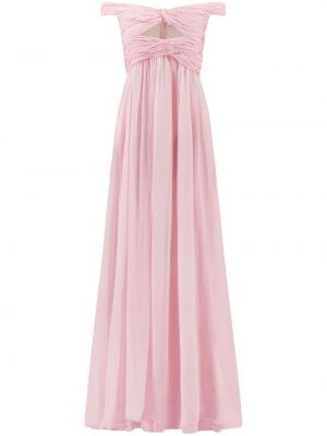 Μεταξωτή βραδινό φόρεμα Giambattista Valli ροζ