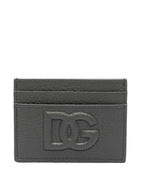 Usnjena denarnica Dolce & Gabbana siva