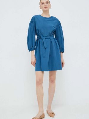 Sukienka mini oversize Weekend Max Mara niebieska