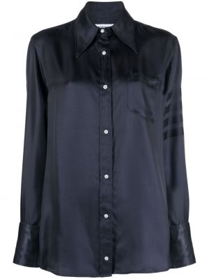 Dryžuota marškiniai Thom Browne mėlyna