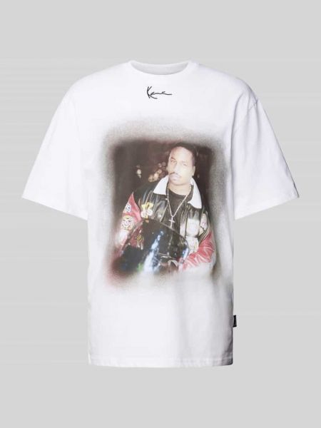 Koszulka z nadrukiem oversize Karl Kani biała