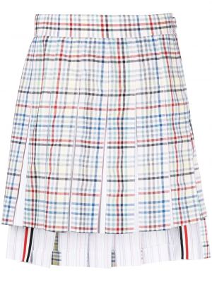 Plisované mini sukně Thom Browne bílé