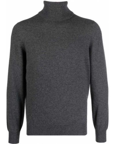 Jersey de cuello vuelto de tela jersey Brunello Cucinelli gris