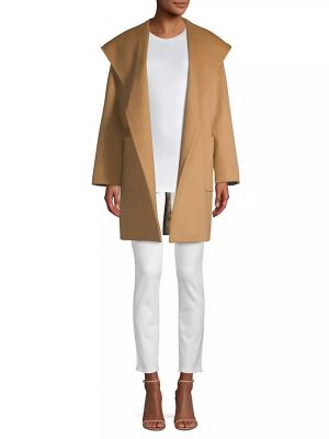 Шерстяное пальто с капюшоном Max Mara